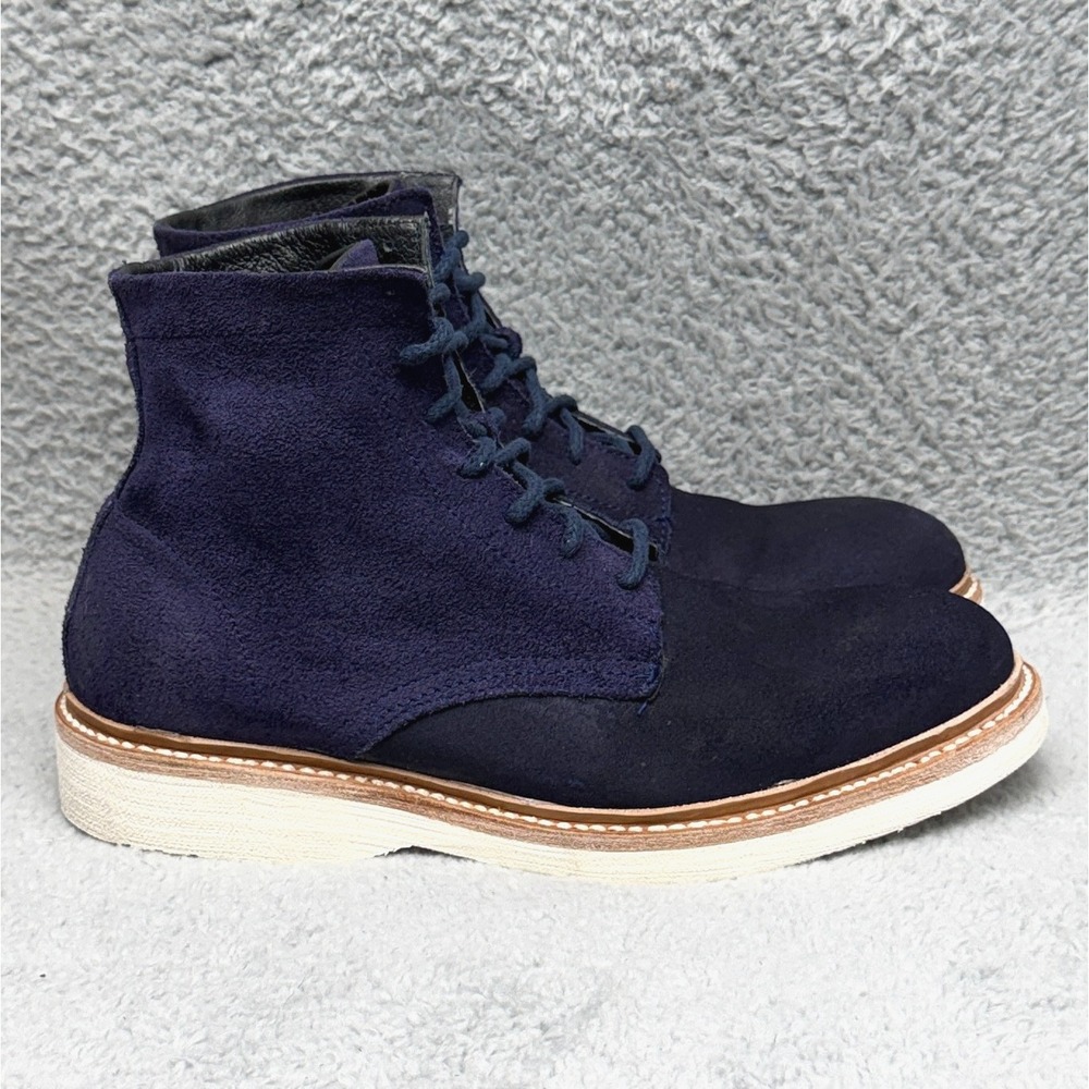 Freebird Wheeler Mens Size 9 Ankle Boots Navy Blue Suede